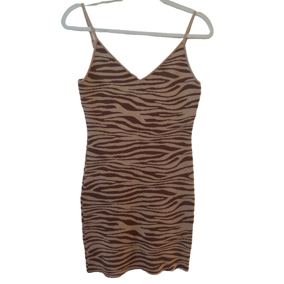 Blue Blush Dresses & Skirts - Blue Blush Zebra Print Spaghetti Strap Dress Size Medium